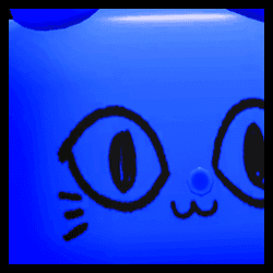 Huge Blue Balloon Cat